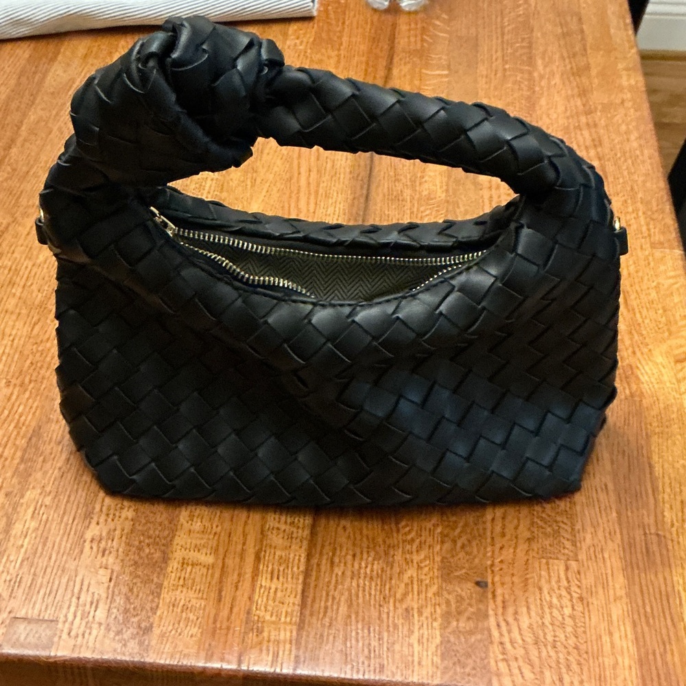 Source Unknown Black Woven Mini Bag - image 3